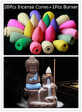 Meditating Buddha - Incense Stand + 20 Cones
