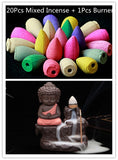 Meditating Buddha - Incense Stand + 20 Cones