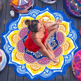 Optical Illusion Tapestry | Mandala Pattern Shawl