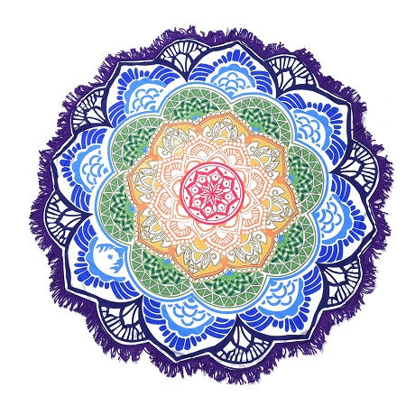 Optical Illusion Tapestry | Mandala Pattern Shawl