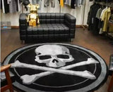 Skull and Crossbones | Round Rug