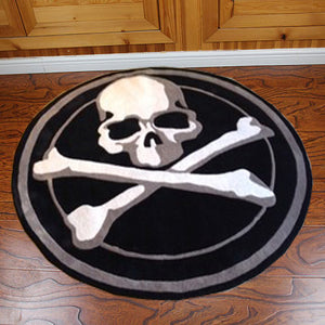 Skull and Crossbones | Round Rug
