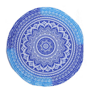 Optical Illusion Tapestries | Cool Tone Mandala Variants