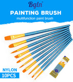 BGLN Paint Brushes | 10 pcs | Round & Pointed Tips