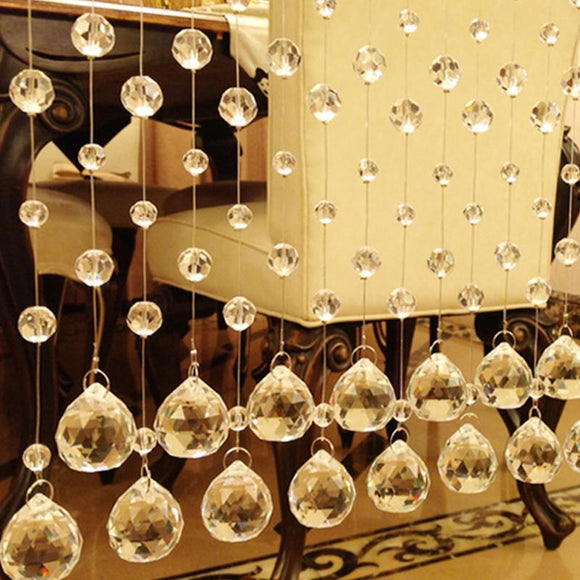 Rainbow Reflections | Dangling Crystal Bead Screen